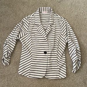 Striped A’GACI Short Length Blazer Size Large